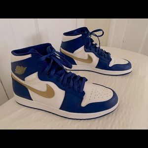 Nike Air Jordan 1 Retro OG Olympic Gold/Royal Blue